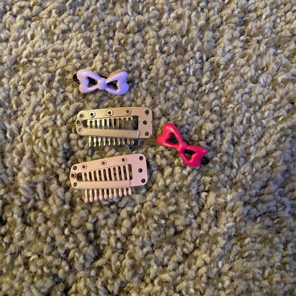 two combs and two barrettes
